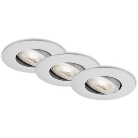 KULANA SET 3 FARETTI INCASSO CIRCOLARI D. 9CM/5W/460 LM CROMO (1/5)