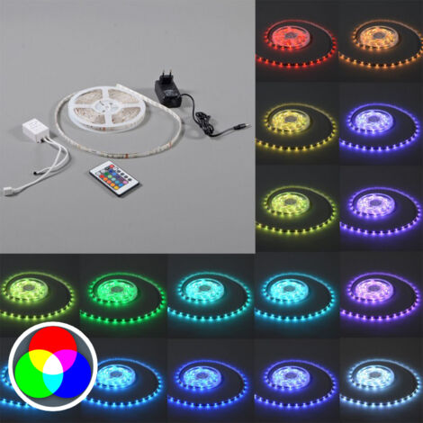 Briloner - Striscia LED bianca dimmerabile, da interni, 24 W, 5M x 0.3 x 1 cm (1/4)