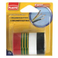 PLASTO - Kit 4 Nastri ISOLANTI 15MMX5M