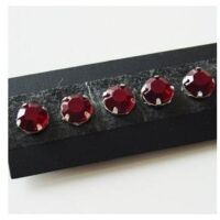 Segnale rosso perline di cristallo 5 mm