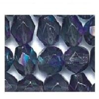 6 mm Tondo Sfaccettato Perline Di Vetro6975 Grigio Scuro AB QTY 1