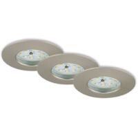 BRILONER - SET 3 FARETTI DA INCASSO 3X5W 400LM FISSO IP44
