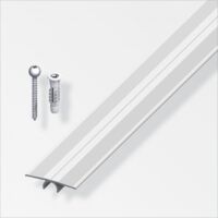ALFER - 1mt - PROFILO DI COMPENSAZIONE LIVELLO IN ALLUMINIO ANODIZZATO - 33X900MM - COLORE ARGENTO