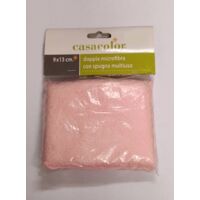 CASACOLOR - SPUGNA MULTIUSO CON DOPPIA MICROFIBRA 9X13CM - COLORE ROSA