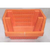 PICA - 3 PEZZI - VASCHETTE MULTIUSO COMPONIBILI - COLORE ARANCIONE
