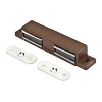MASIDEF-MOBILIA- CRICCHETTI MAGNETICI DAAPPLICARE PER ANTE DOPPIE COLORE MARRONE FORZA 12KG