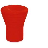 MASIDEF-POMOLO PLASTICA RIGATO ROSSO - DIAM. 15 MM