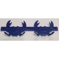 BOLIS ITALIA - APPENDIABITI GRANCHIO DA 2 POSTI - IN METALLO VERNICIATO BLU