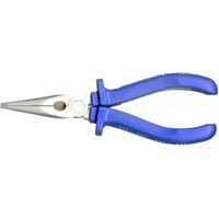 MASIDEF - PINZA PROFESSIONALE A TAGLIENTE LATERALE CON BECCHI MEZZI TONDI 160MM - IMPUGNATURA BIMATERIALE BLU/GRIGIO