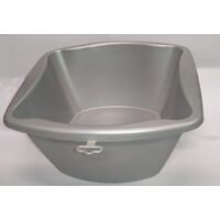 CASACOLOR - BACINELLA IN PLASTICA QUADRATA 36CM - COLORE GRIGIO