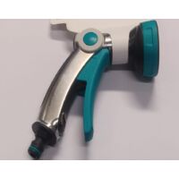 PISTOLA PER IRRIGAZIONE CON CIPOLLA A 8GETTI CON PINZA - COLORE AZZURRO/NERO + METALLO