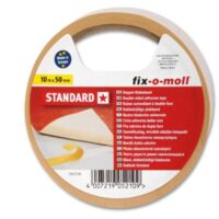 FIX-0-MOLL - 10mt x 50mm - NASTRO BIADESIVO STANDARD - PER USO QUOTIDIANO - RESISTENTE AGLI STRAPPI