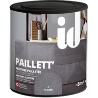 ID PITTURA PAIETTATA SENZA PRIMER PAILLET COLORE PIOMBO - 0.5 LT