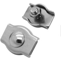 MAGGI GROUP - 6 PEZZI - MORSETTI PER FUNE ZINCATI SIMPLEX 4MM