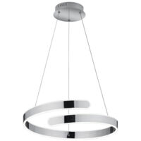PARMA SOSPENSIONE LED 37W 4500lm, 4000KCROMO CON DIMMERAZIONE AD INTERRUTTORE D.50CM