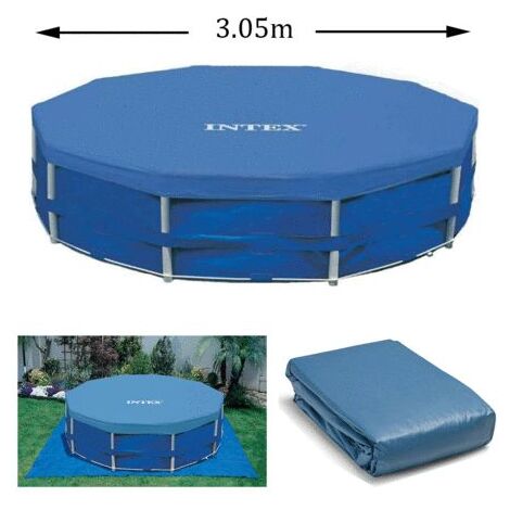 Bâche pour piscine tubulaire ronde 3,05m - Intex - Livraison gratuite