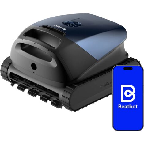 Beatbot Sora 10 Poolroboter, Poolroboter Boden und Wand, Reinigt Wasserlinie & Plattformen, 25700 LPH Saugleistung, smartes Parken an der Waaaerlinie, 5 L großer Filterkorb, Tiefblau