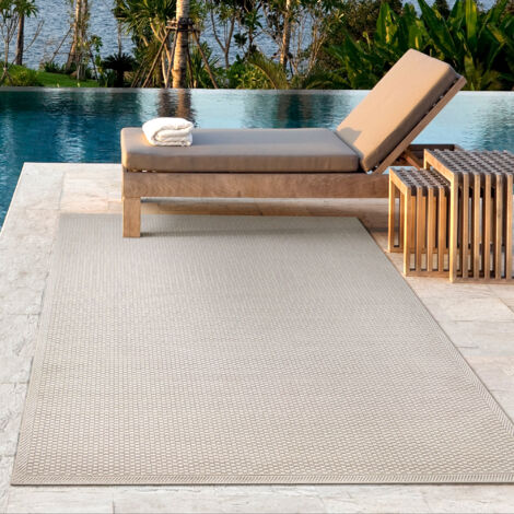 Toulouse tapis intérieur extérieur salon crème, 160 x 220 cm