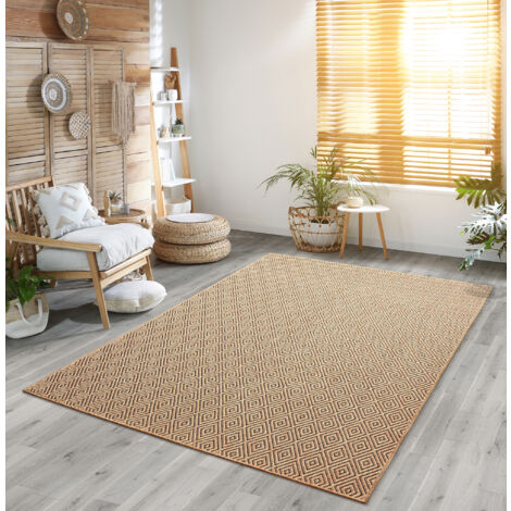 Kansas tapis intérieur extérieur look jute naturel, 80 x 150 cm