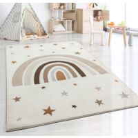 Tapis shaggy enfant moderne 120 x 170 cm – Velours tissé en polypropylène – Motifs colorés adaptés aux enfants – Entretien facile – The Carpet