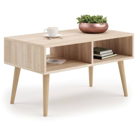 Table basse scandinave SLIMY - Chêne claire