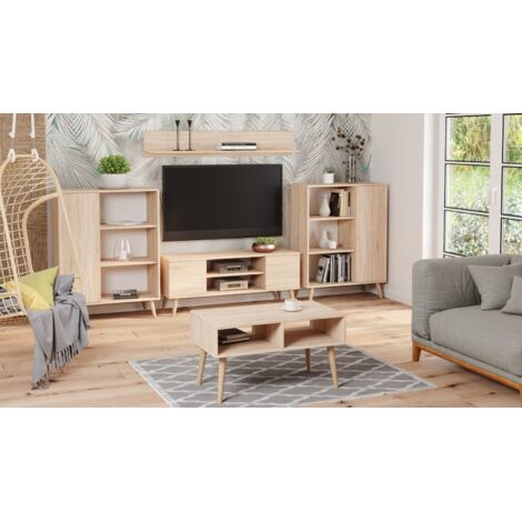 Table basse scandinave SLIMY - Chêne claire