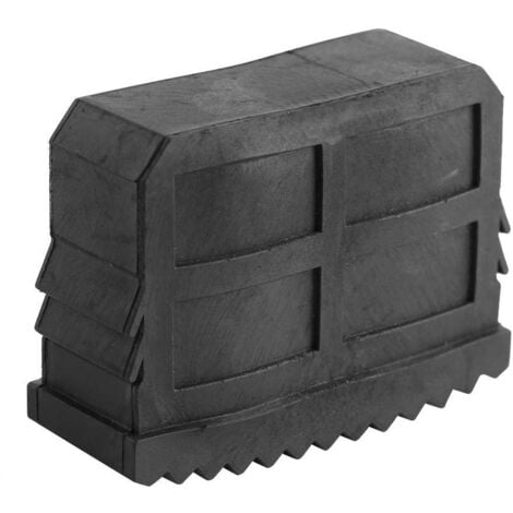 Ej.Life Lot de 2 Pieds d'escalier Universels en Caoutchouc, Pied d'échelle Antidérapant Pieds de Rechange pour Echelle Pieds de Sécurité Durable Noir