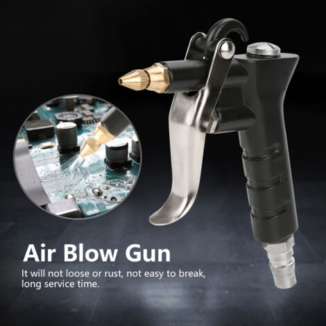 Pistola De Soplado De Aire De Alta Presión - Acero Inoxidable, Boquilla Larga, Para Compresores De Aire, Limpieza Industrial Y Doméstica