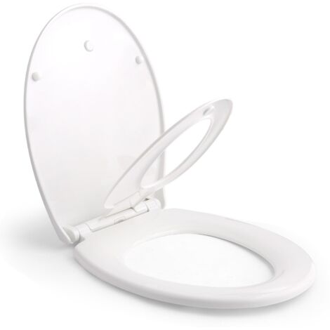 Abattant WC familial avec siège enfant – Lunette en polyéthylène – Fermeture douce avec frein de chute – Installation facile et hygiénique (1/5)