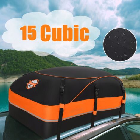 Coffre de toit voiture 425L – Imperméable 900D – Dimensions 105x90x45 cm – Sangles et crochets inclus – Tapis antidérapant