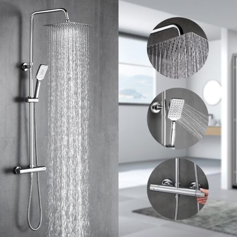 Duschsystem mit Thermostat Regendusche mit Armatur Duscharmatur (1/5)