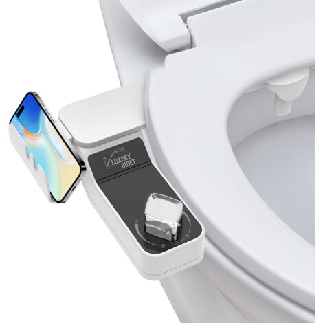 Bidet Einsatz für Toilette Nicht Elektrisch Bidet Aufsatz für Toilette mit Einziehbare Selbstreinigende Doppeldüsen Dusch WC-Aufsatz,Einstellbarer Wasserdruck Bidets Toilette für Frau und Mann