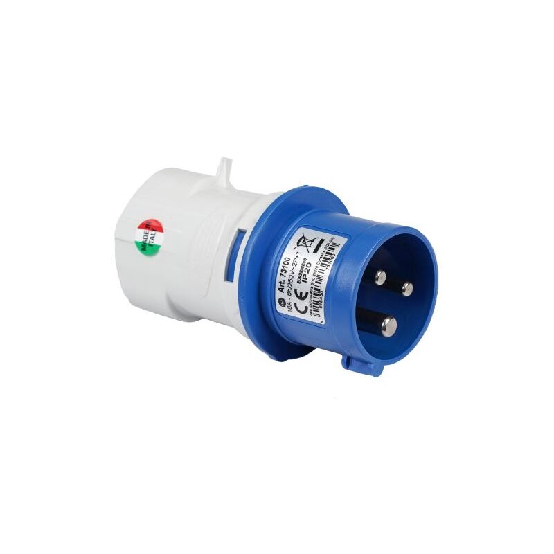 VIMAR Steckdose 2P+T 16A Neutral – Italienischer Standard, Typ P17/11, Für Unterputz-Installation