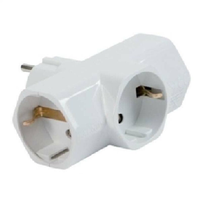 FANTON Adapter 82180 - Triple Steckdose, 16 A, Weiß
