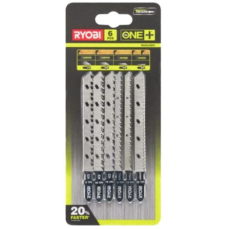 Ryobi RAK6JSBW Kit 6 Universal-Stichsägeblätter 6/10/120TPI