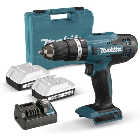 Makita HP488D006 Schlagbohrschrauber 18 V 42 Nm 2 x 2,0 Ah Koffer (1/2)