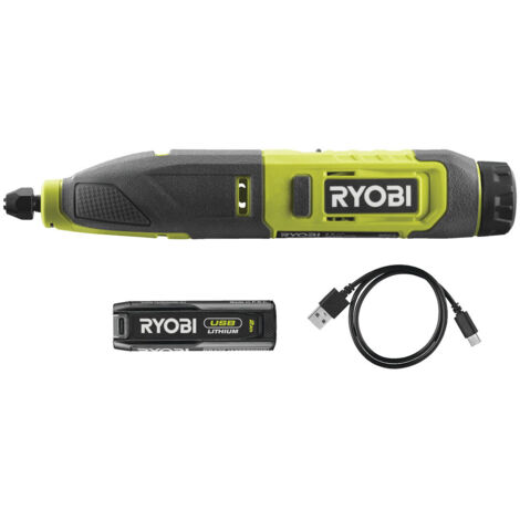 Ryobi RPC4-120G Schnitzwerkzeug-Akku 4 V USB Lithium 13000 c/min 1 x 2,0 Ah