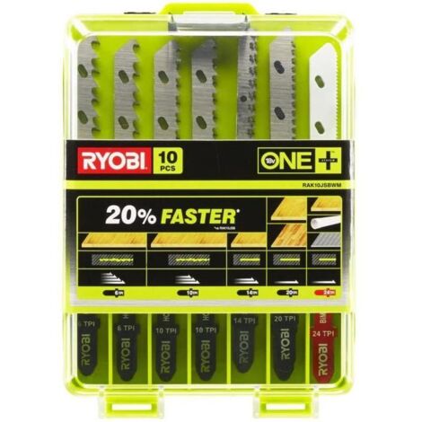 Ryobi RAK10JSB Kit 10 Universal-Stichsägeblätter 6/10/14/20/24TPI