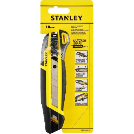 Stanley STHT10501-0 18-mm-Allzweckmesser mit integriertem Klingenbrechersystem