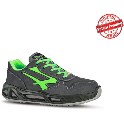 Sicherheitsschuhe niedrig YODA CARPET ESD S3 CI SRC - Grau/Grün 48 (1/2)