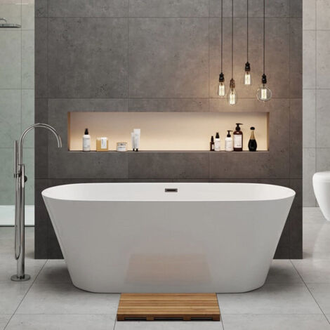 BaignoireîlotdesignovaleFINDLAYblanche149cm