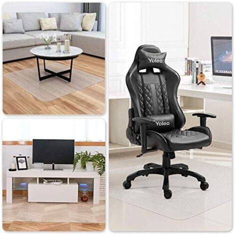 Tapis De Protection Pour Chaise De Bureau - Antidérapant, Silencieux - Taille 120x140 Cm - Bureau, Gaming, Maison