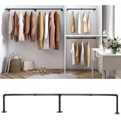 Portant à Vêtement Industriel - - Tuyau En Métal - Amovible - Penderie