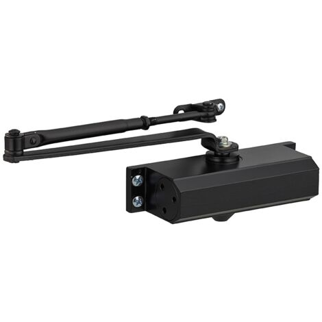 Chiudiporta spingiporta automatico idraulico ECO, portata 60kg, forza 3, nero - THIRARD