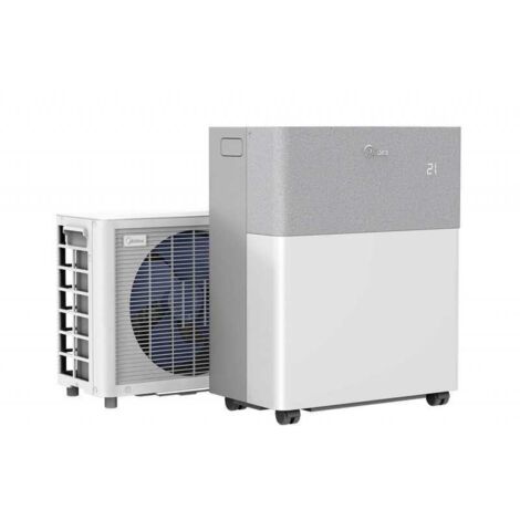 MIDEA PORTASPLIT Climatiseur Split Mobile Réversible Froid /Chaud, 3500W/12000BTU, WiFi, déshumidificateur, ventilateur, jusqu’à 40m2, kit fenêtre inclus