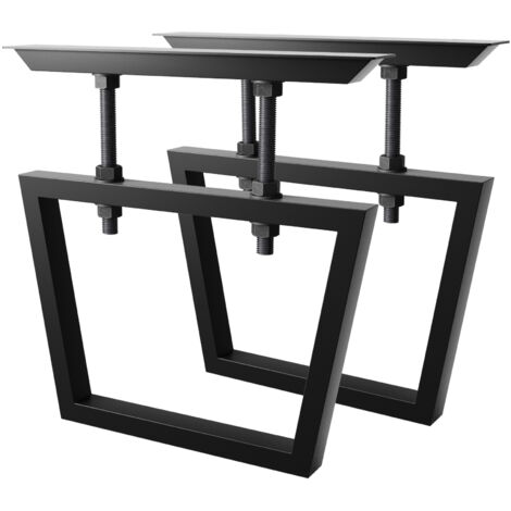 MetaloPro Tischbeine Atria Screw – Schwarze Metallbeine Mit Höhenverstellbarem System Für Arbeitstische Im Industrial-Stil, Ideal Für Büros Und Kreative Arbeitsbereiche (1/5)
