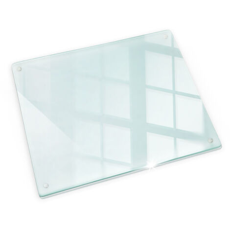 Glasschneideplatten - Schneidebrett aus Glas - Transparent - Herdabdeckplatten - Gehärtetes Glas – 60x52 cm