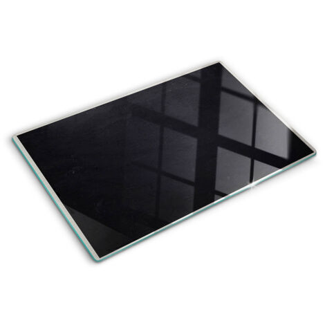 Glasschneideplatten - Schneidebrett aus Glas - Herdabdeckplatten - Gehärtetes Glas – 80x52 cm - Schwarzes Brett