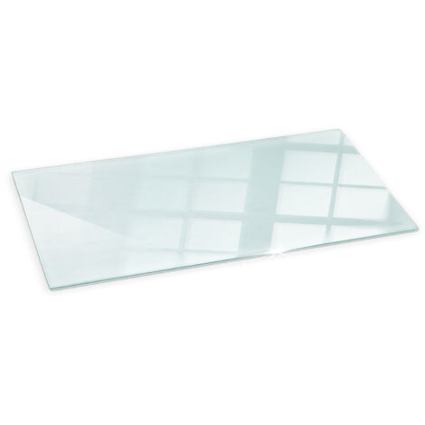 Kaminofen Glasplatte Kaminplatte Kaminglas Ofenglas gehärtetem Glas 125x50 cm Rechteckig Hitzeschutz für Kamin Bodenplatte Funkenschutzplatte Klarglas