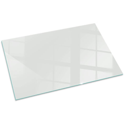 Funkenschutz Glasplatte Funkenschutzplatte für Kamin Ofenglas Gehärtetem Glas Bodenplatte Kaminglas Farbe Grau 100x70 cm